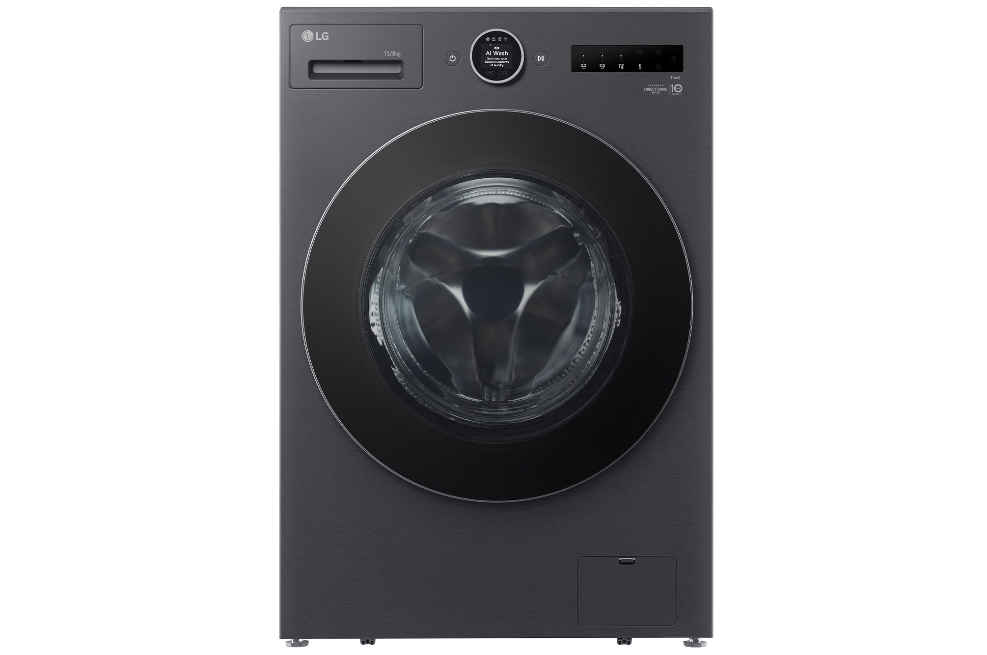 15/8kg Slim Front Load Washer Dryer with AI Direct Drive & TurboWash 360